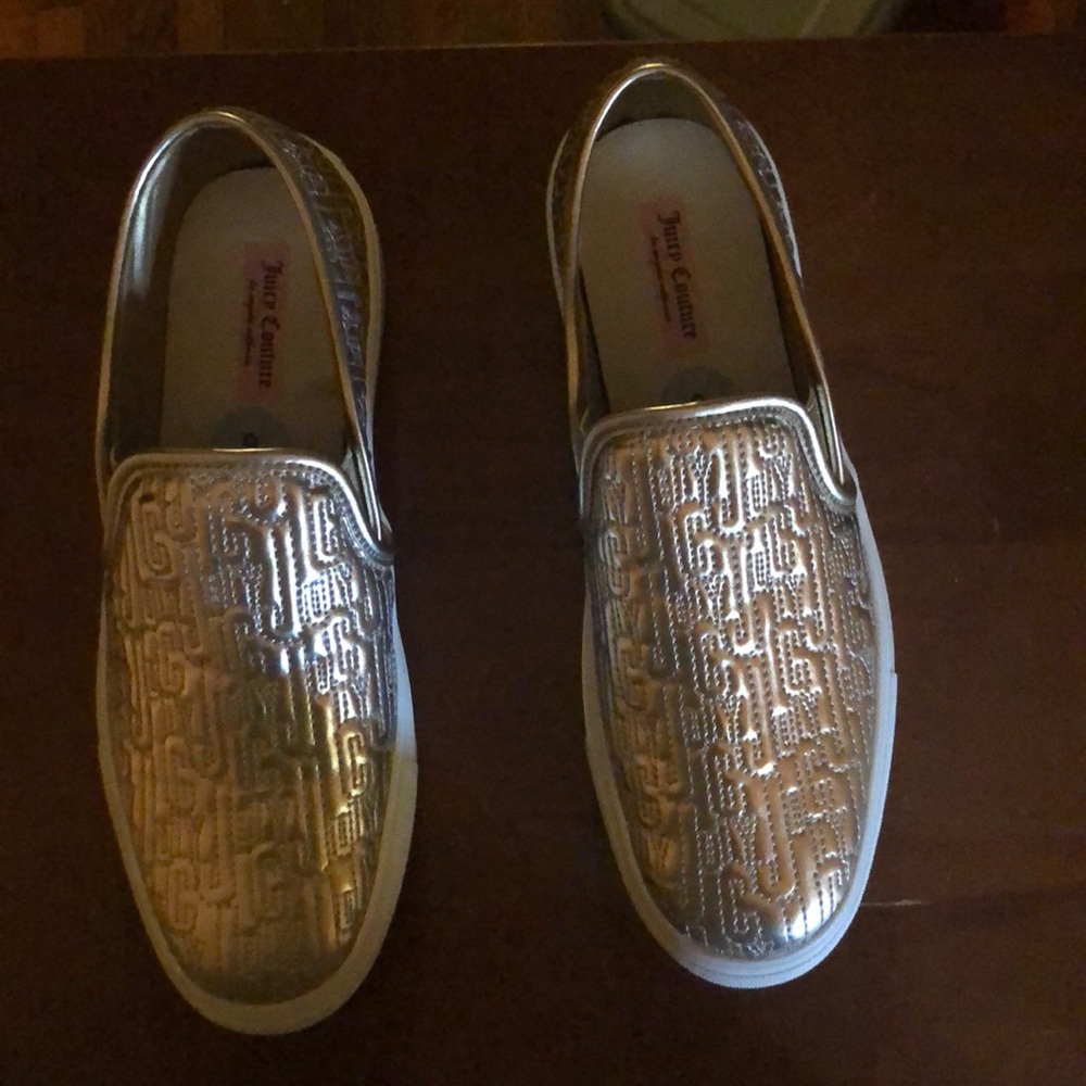 Brand new gold Juicy embossed sneakers